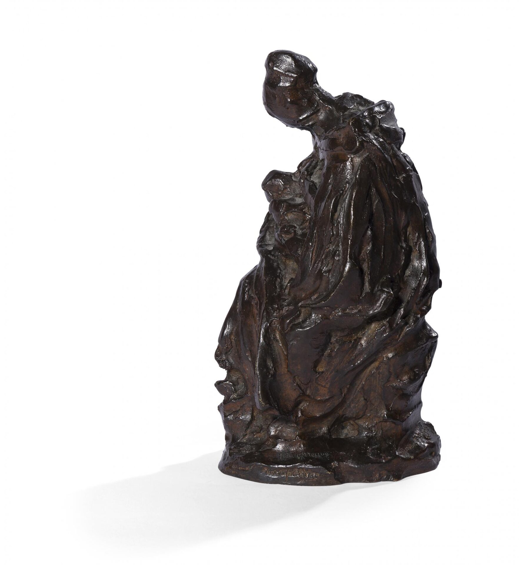 Aimé-Jules DALOU (1838-1902) Sculpture en bronze à  patine brun nuancé.