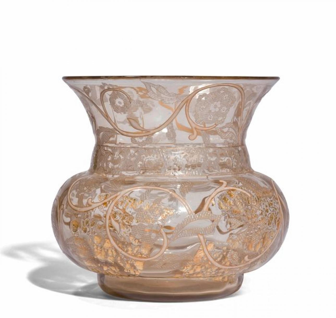 ÉMILE GALLÉ (1846-1904)  Vase à  décor dans le goût de la Perse